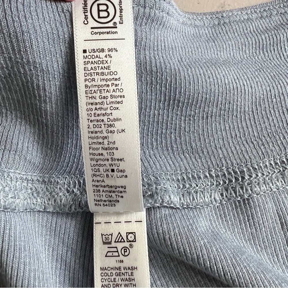 ATHLETA Light Blue Well Rested Rib Sleep Shorts - Picture 6 of 8